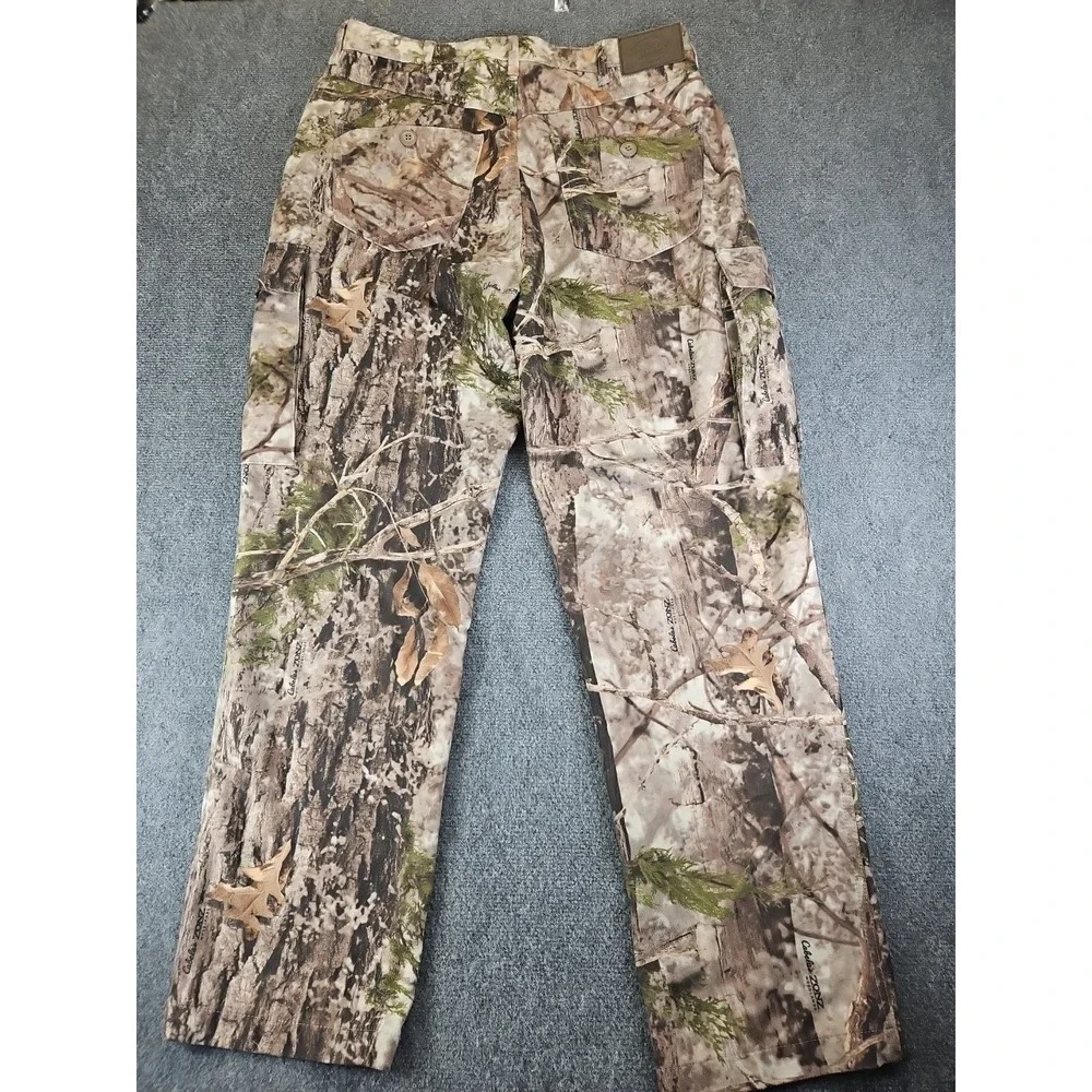 Cabela's ZONZ Woodlands Mens 34 Reg Camouflage Cargo Hunting Pants 1493